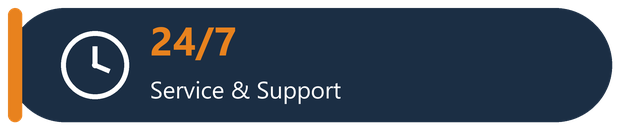 24/7 Service & Support